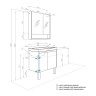 Тумба с раковиной Aquaton Сканди Doors 70 белый глянец, дуб рустикальный