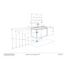 Тумба с раковиной Aquaton Асти 70 белый глянец, белый матовый