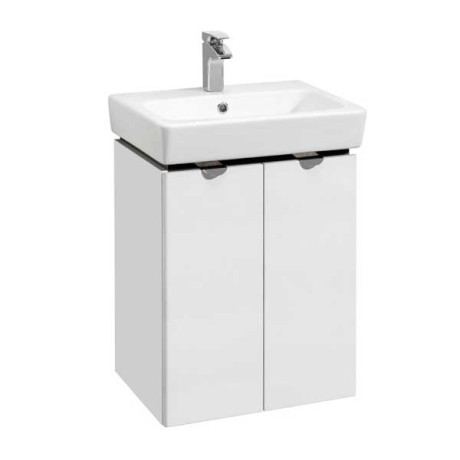 Тумба с раковиной Aquaton Скай PRO 55 белый глянец