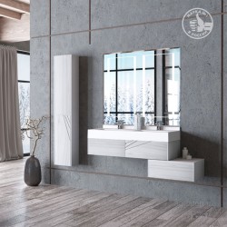 Тумба с раковиной Aquaton Сакура 120 две чаши